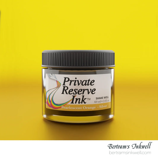 Private Reserve Ink Pearlescent Orange-Silver Bottled Ink 60 ml