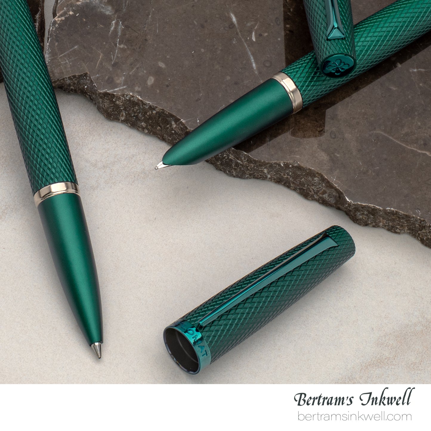 Diplomat Viper Green Guilloche Fountain Pen