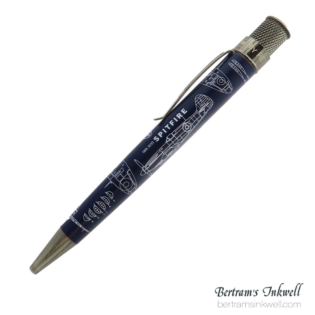 Retro 51 Tornado™ Popper - Imperial War Museum Spitfire Blueprint Rollerball