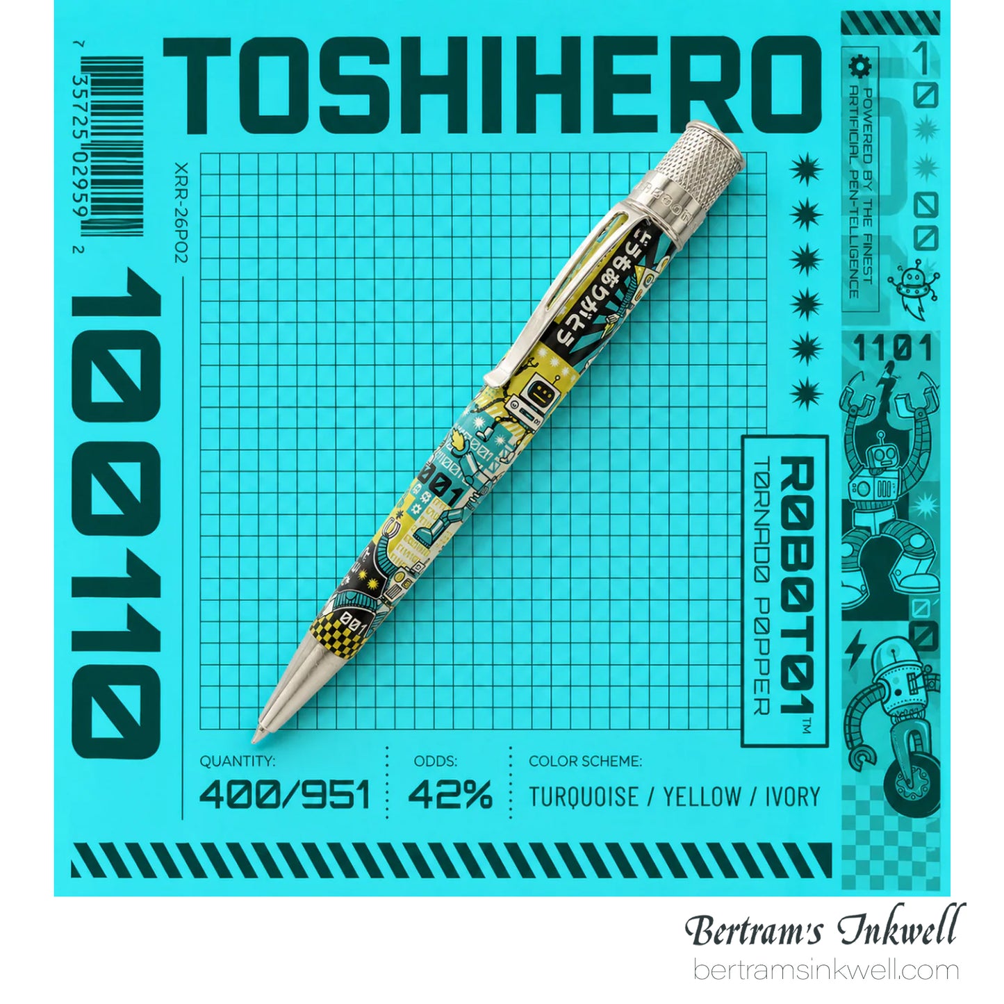 Retro 51 Tornado™ Popper Roboto1™ Limited Edition Rollerball
