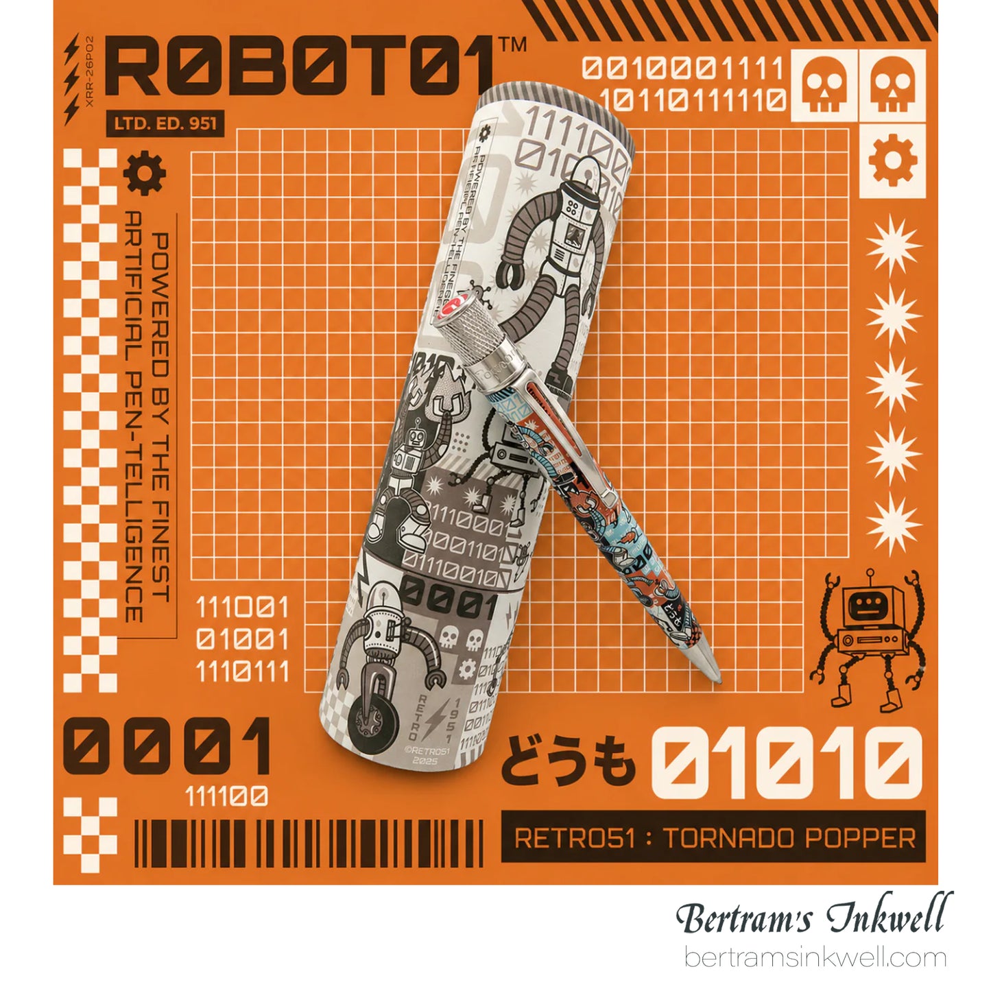 Retro 51 Tornado™ Popper Roboto1™ Limited Edition Rollerball