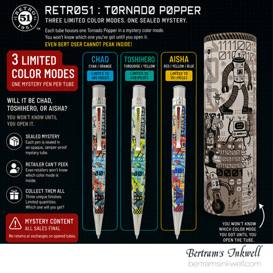 Retro 51 Tornado™ Popper Roboto1™ Limited Edition Rollerball