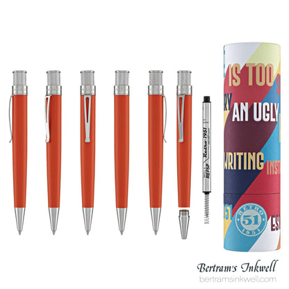 Retro 51 Tornado™ Seasonal Touch Autumn Orange Retractable Rollerball