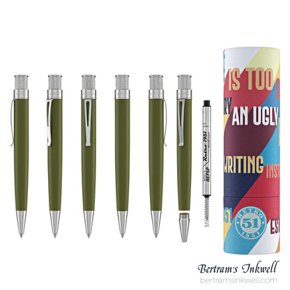 Retro 51 Tornado™ Seasonal Touch Juniper Green Retractable Rollerball