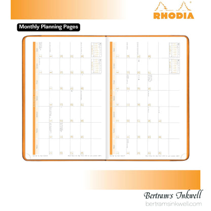 Rhodia 2026 Webplanner Notebook - Black cover
