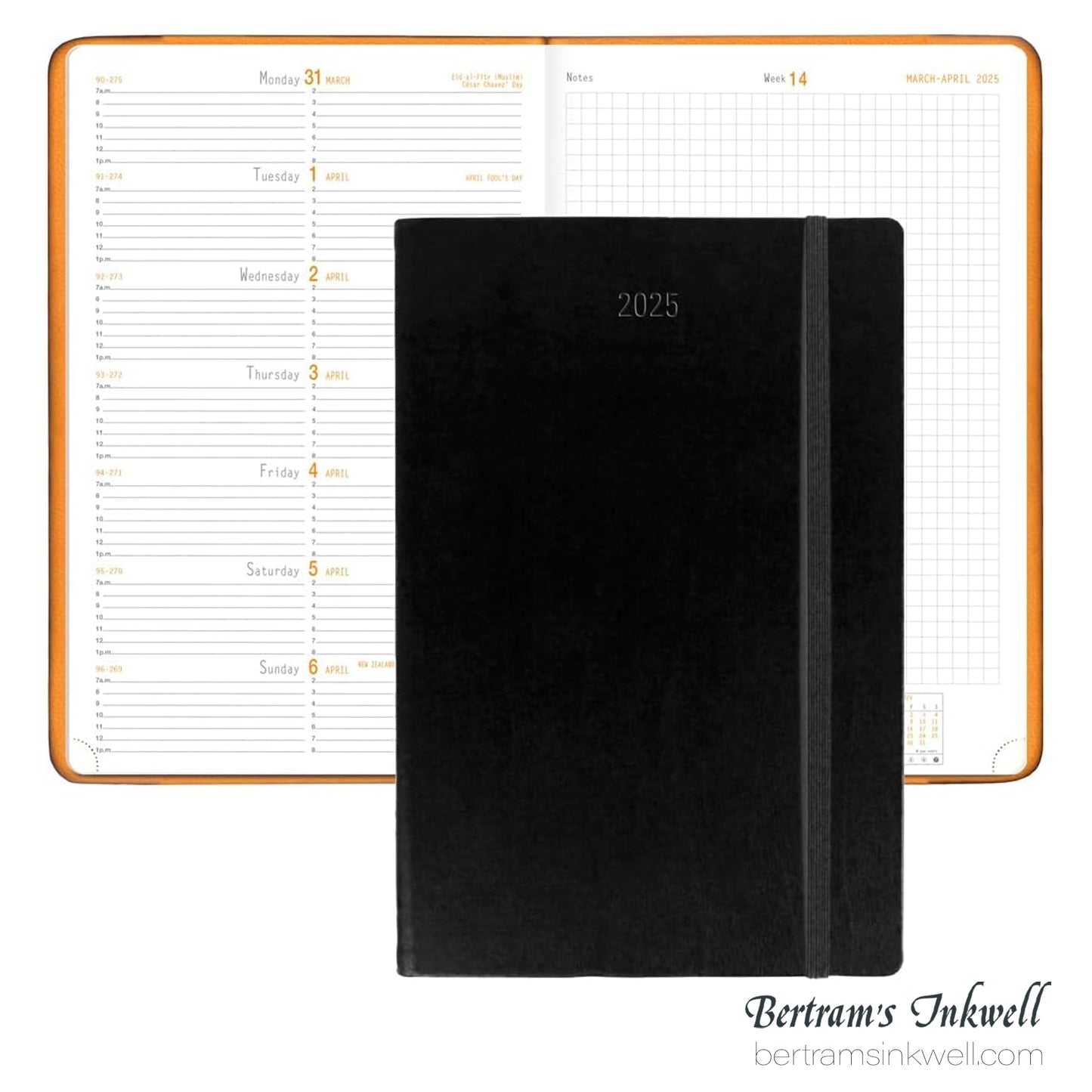 Rhodia 2026 Webplanner Notebook - Black cover
