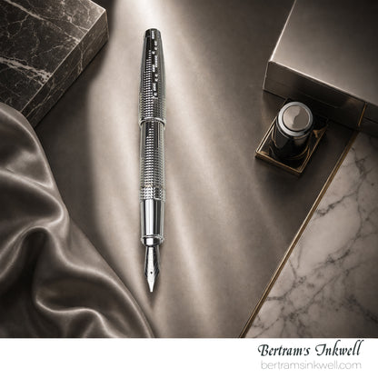 S.T. Dupont Olympio Extra Large Palladium & Diamond Fountain Pen 481675M, 2011