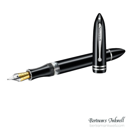 Sheaffer Balance III E892 Glossy Black & Chrome Trim Fountain Pen