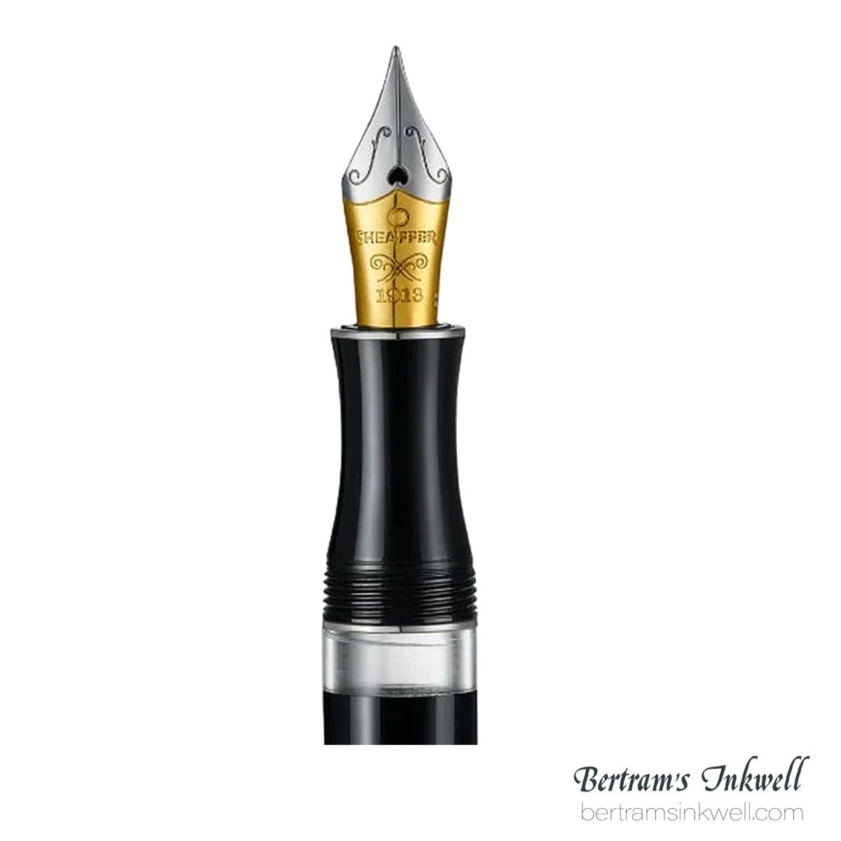 Sheaffer Balance III E892 Glossy Black & Chrome Trim Fountain Pen