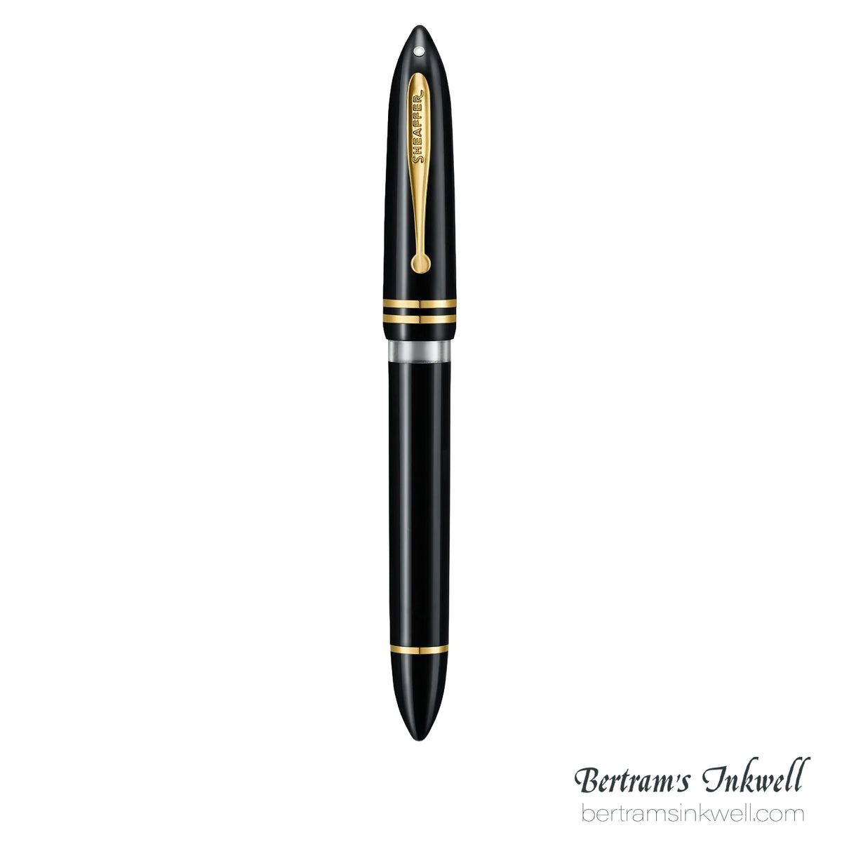 Sheaffer Balance III E893 Glossy Black & Gold Trim Fountain Pen