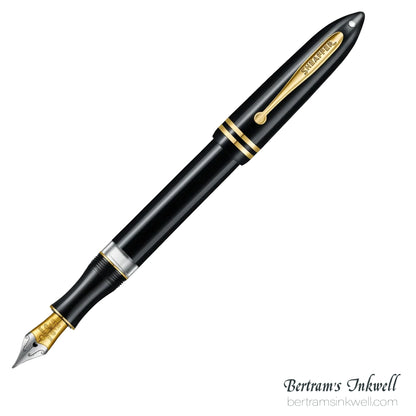 Sheaffer Balance III E893 Glossy Black & Gold Trim Fountain Pen