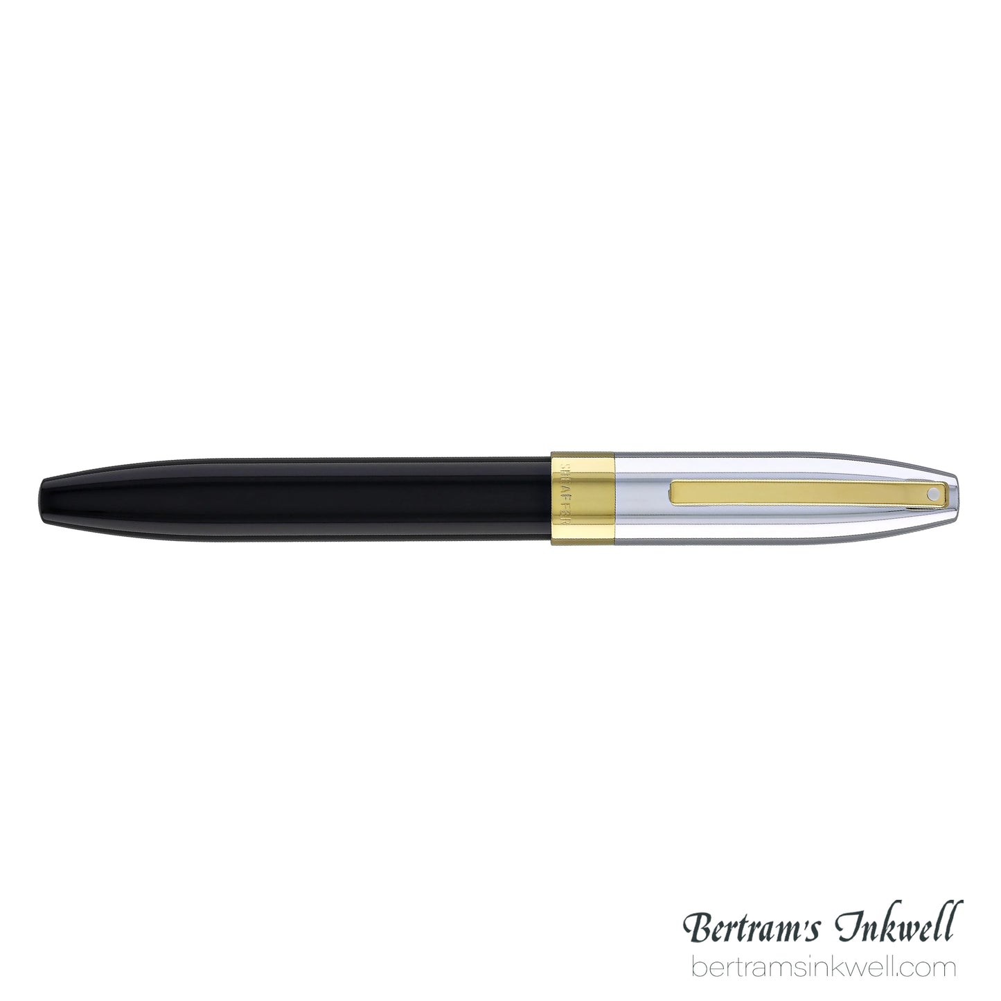 Sheaffer Legacy®  Black Lacquer with Chrome Cap 14K Gold PVD Fountain Pen