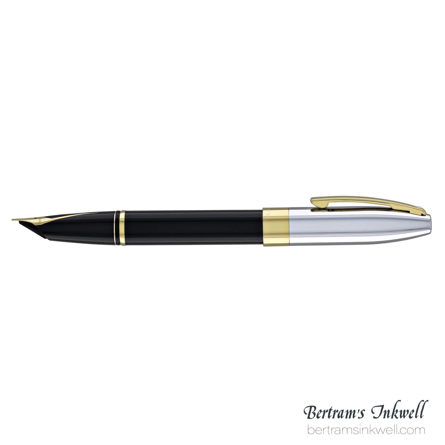 Sheaffer Legacy®  Black Lacquer with Chrome Cap 14K Gold PVD Fountain Pen