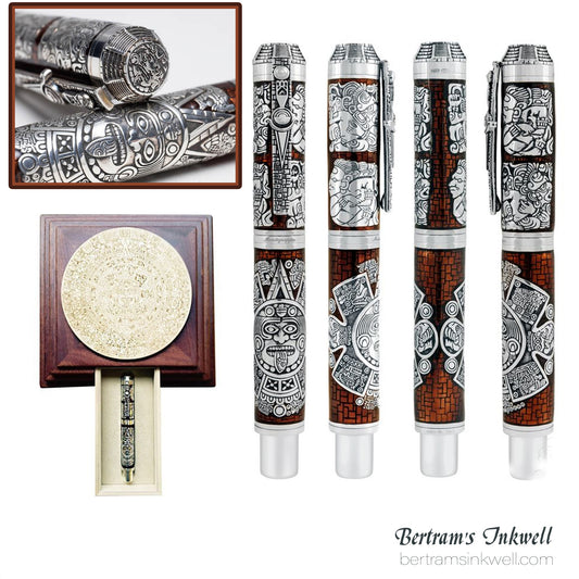 Montegrappa Ancient Mexican Civilizations Silver Limited Edition Rollerball ISCMNRSE, 2012