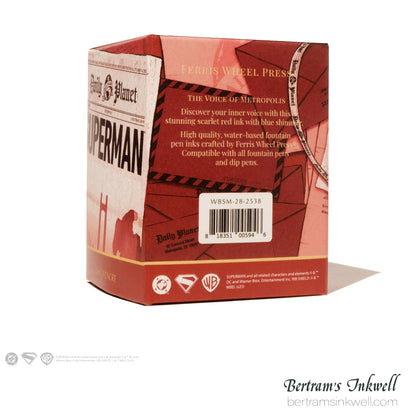 Ferris Wheel Press x Warner Bros Superman - Scarlet Metropolis - 10ml Ink Bottle
