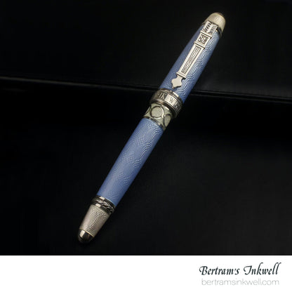 David Oscarson Henrik Wigstrom Trophy Collection Translucent Powder Blue and Opalescent White Limited Edition Fountain Pen, 2002