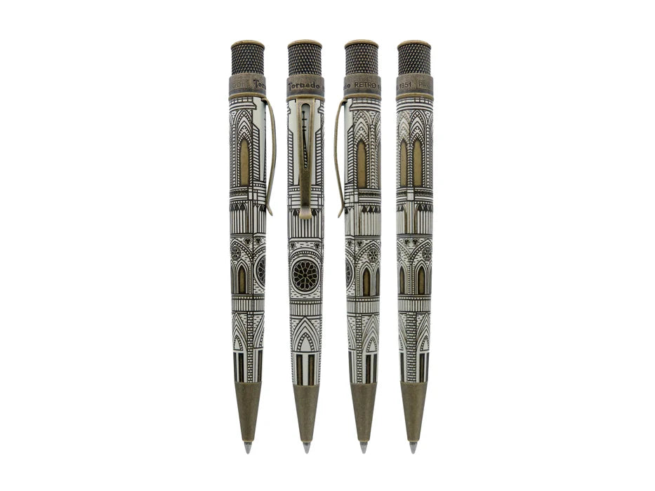 Retro 51 Tornado Vintage Metalsmith - Cathedral Rollerball Pen