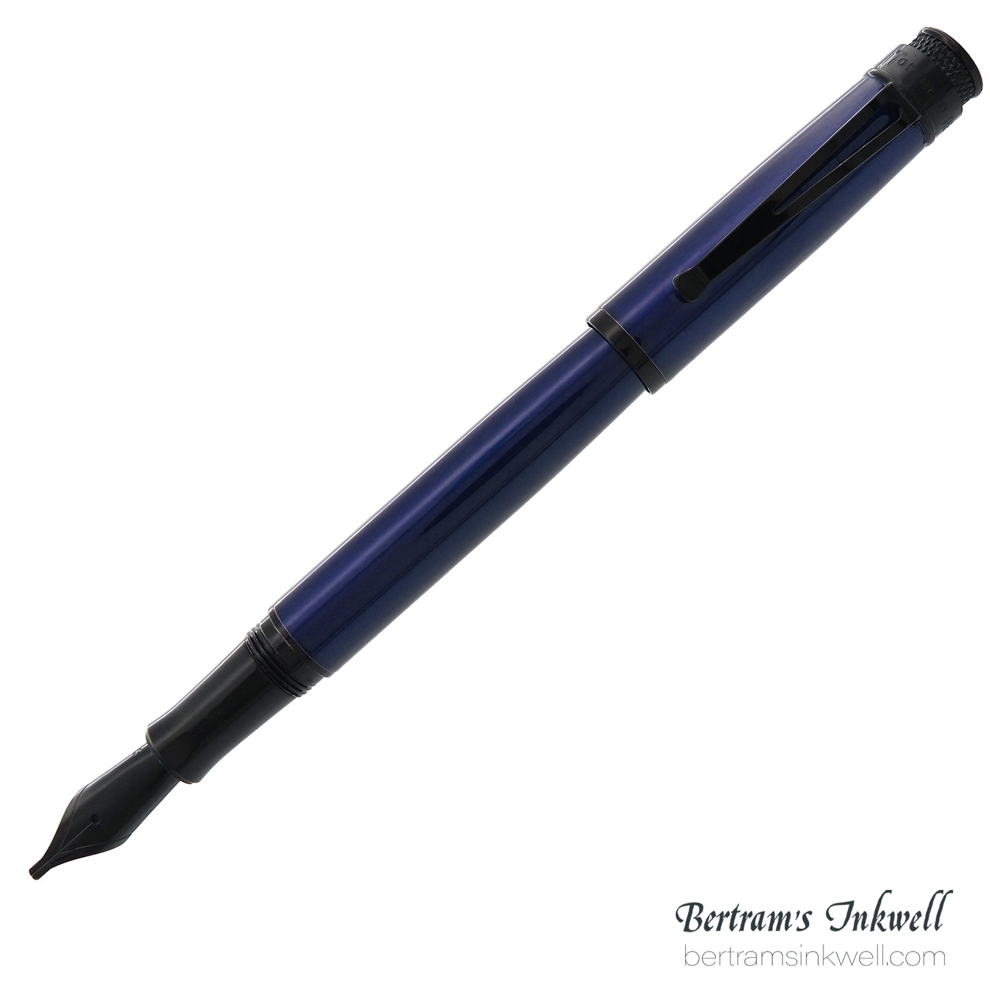 Retro 51 Tornado™ Stealth Lacquer -  Blue Black Fountain Pen
