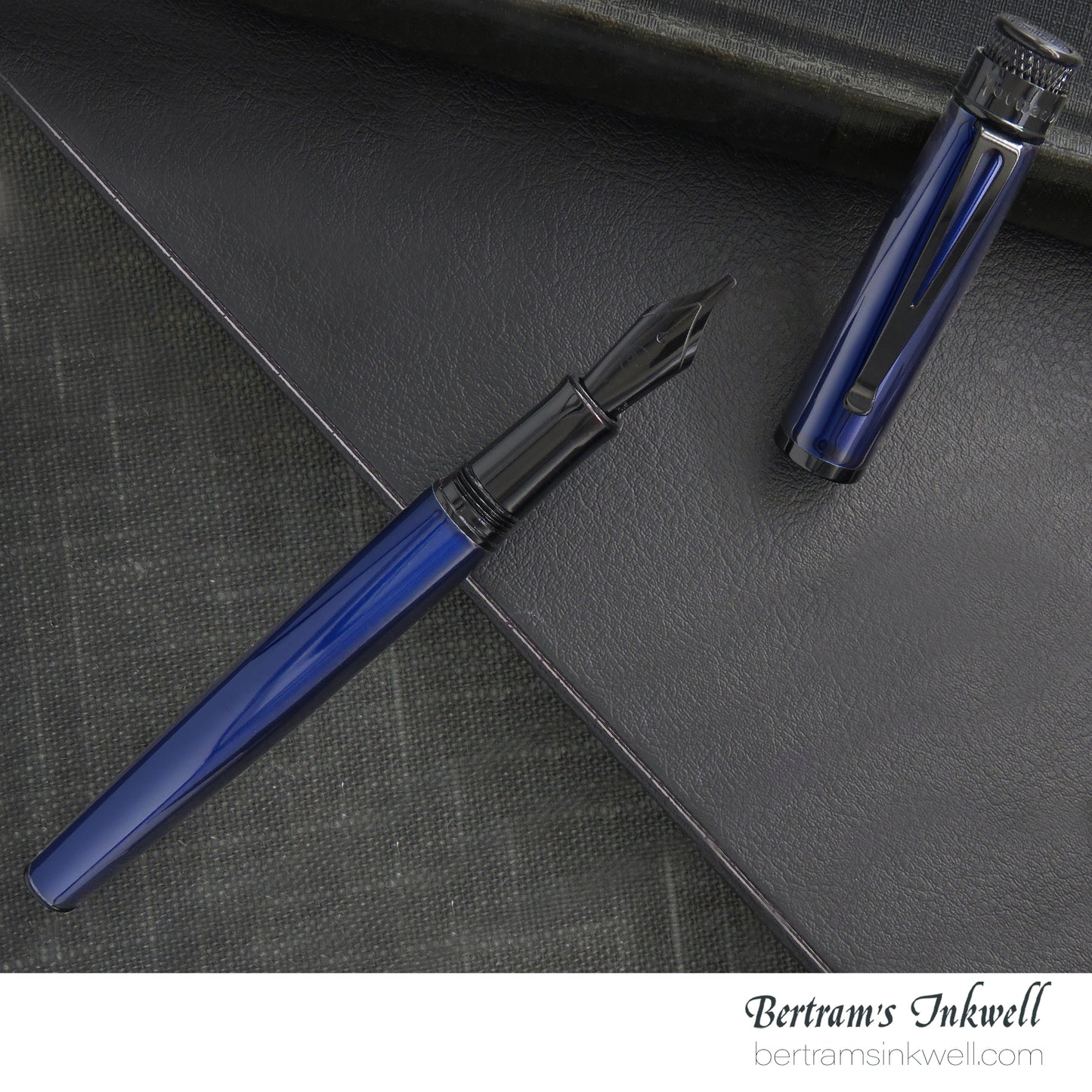 Retro 51 Tornado™ Stealth Lacquer -  Blue Black Fountain Pen