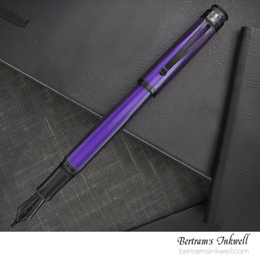 Retro 51 Tornado™ Stealth Lacquer -  Midnight Purple Fountain Pen