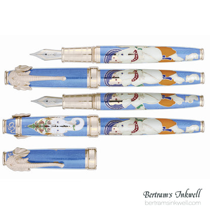 David Oscarson Lord Ganesha Azure Blue Fountain Pen