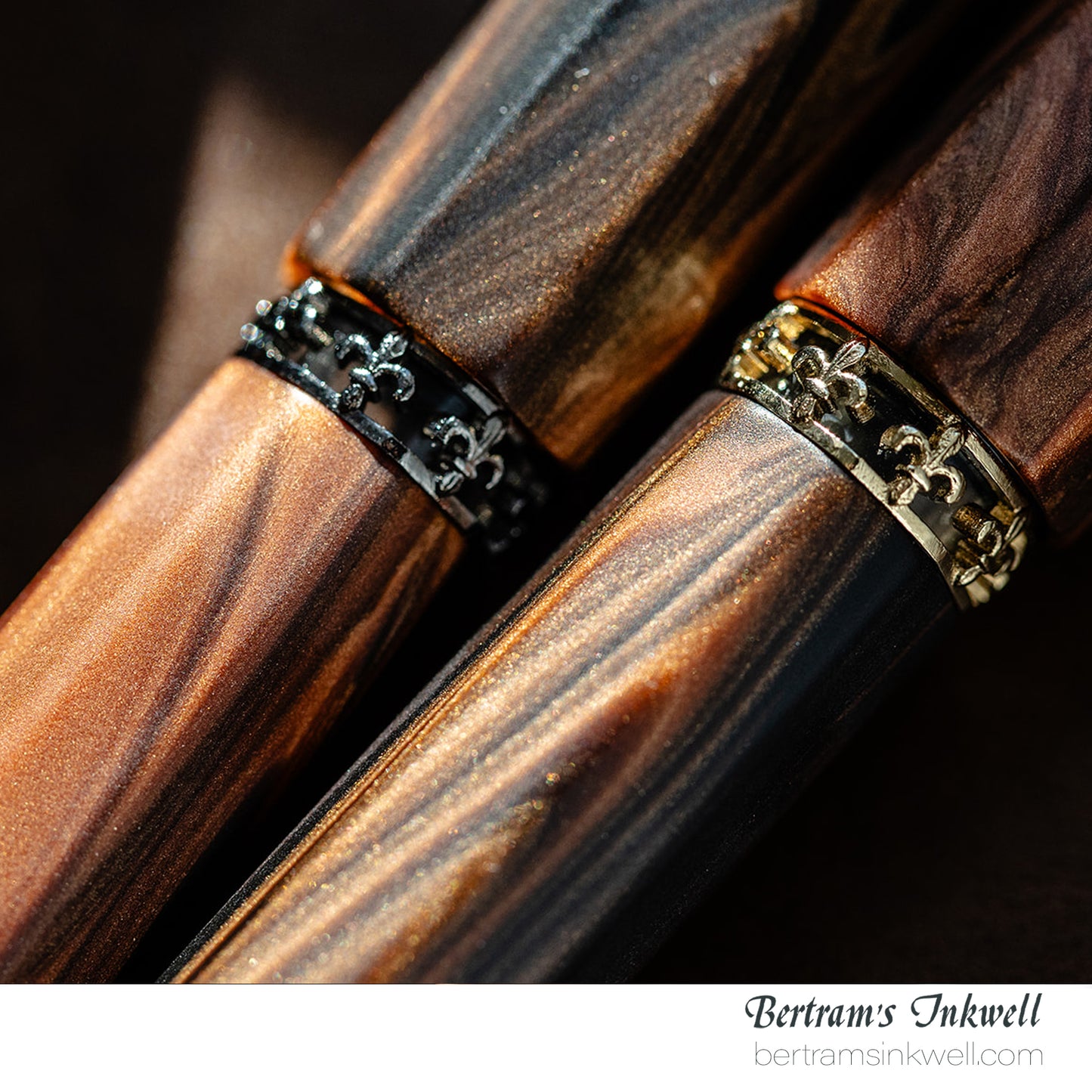 Visconti Medici Briarwood Gold Trim Oversize Fountain Pen