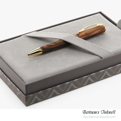 Visconti Medici Briarwood Gold Trim Ballpoint