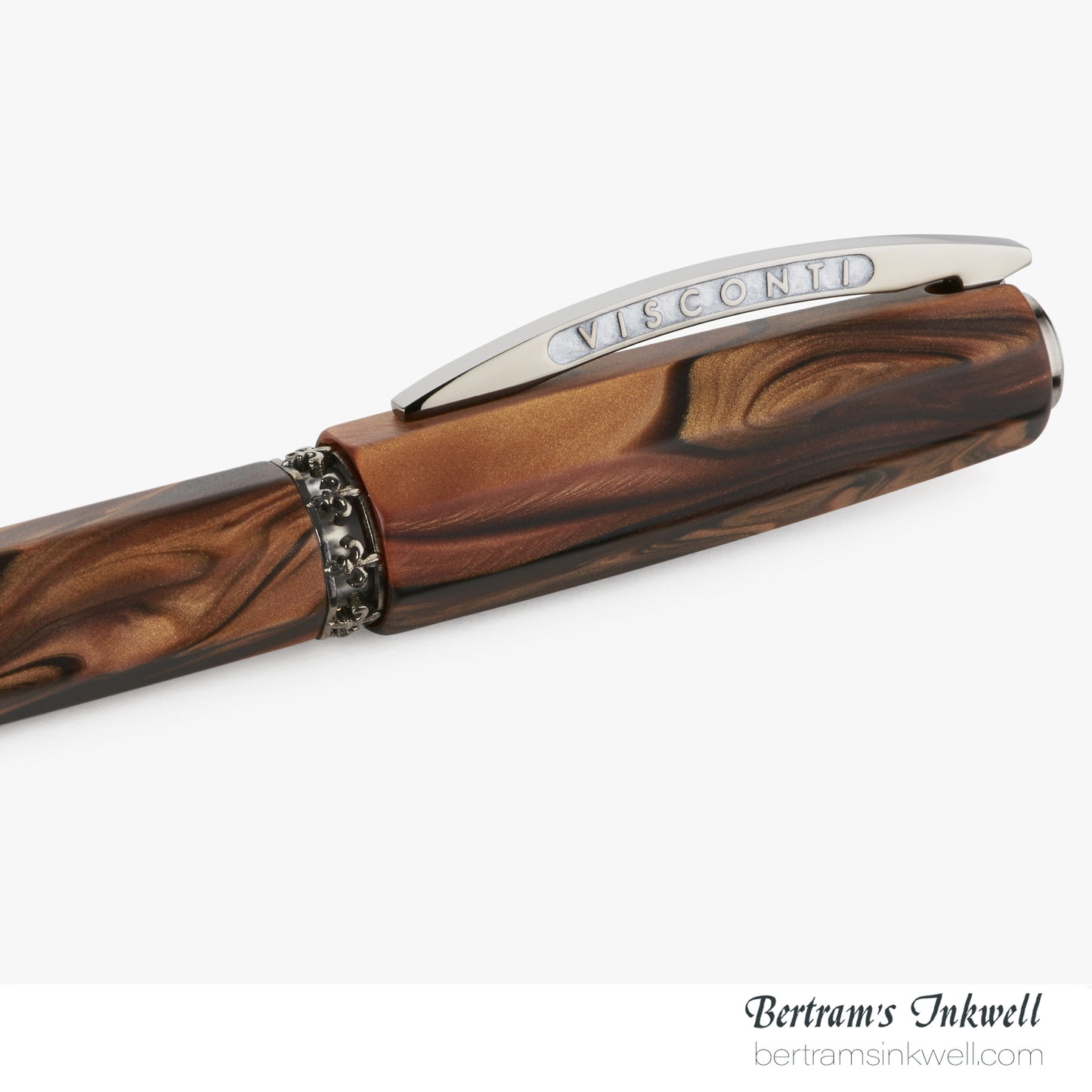 Visconti Medici Briarwood Ruthenium Trim Oversize Rollerball