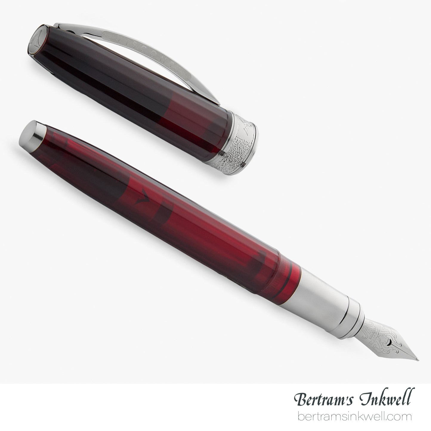 Visconti Michelangelo Translucent Red Fountain Pen