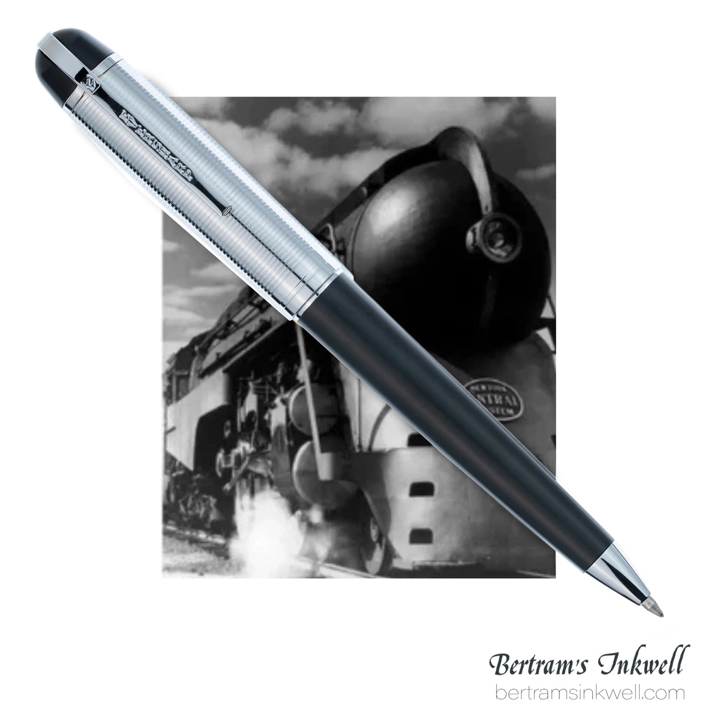 Wahl-Eversharp Skyline Black Silver Trim Ballpoint
