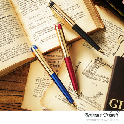Wahl-Eversharp Skyline Black Gold Trim Ballpoint