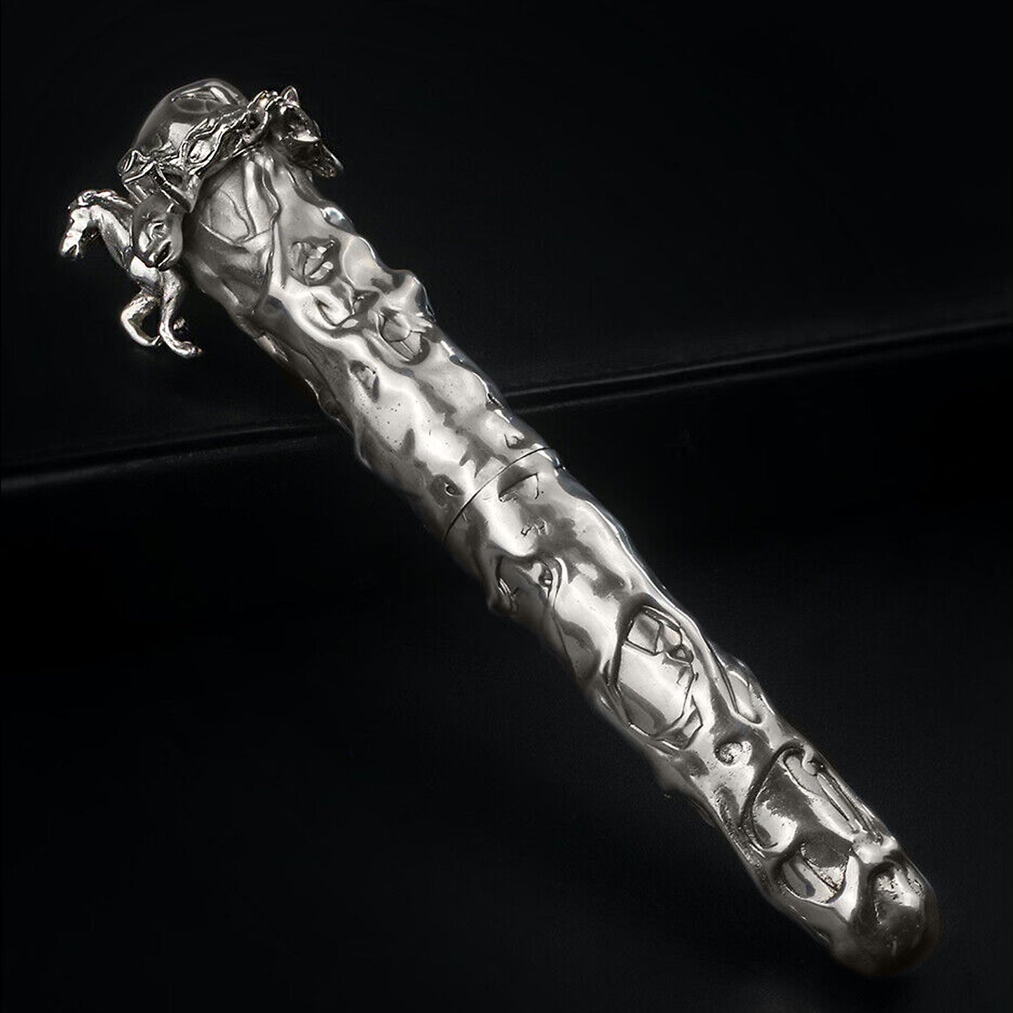 Michel Audiard Wild Kingdom Sterling Silver Limited Edition Fountain Pen, early 1990s