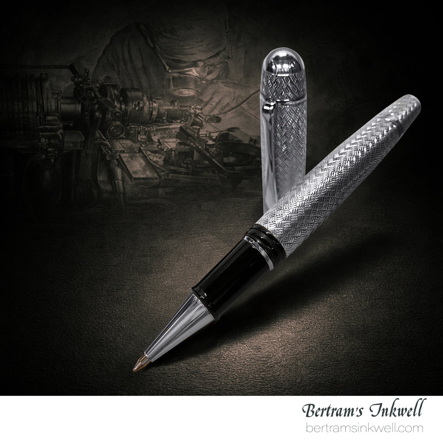 Classic Pens CP8 Murelli Pen Vannerie Sterling Silver LE Rollerball, 2008