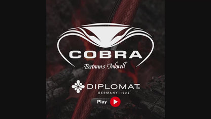 Diplomat Cobra Matte Black Guilloche Fountain Pen