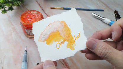 Private Reserve Ink Pearlescent Orange-Silver Bottled Ink 60 ml