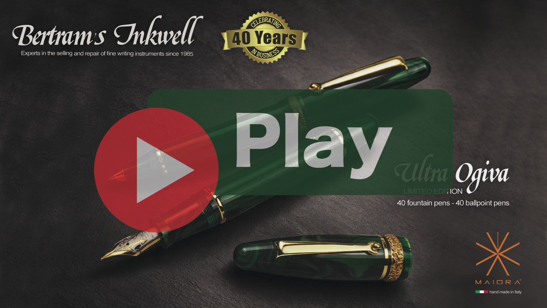 Maiora Ultra Ogiva Golden Age 2.0 Bertram's Inkwell 40th Anniversary