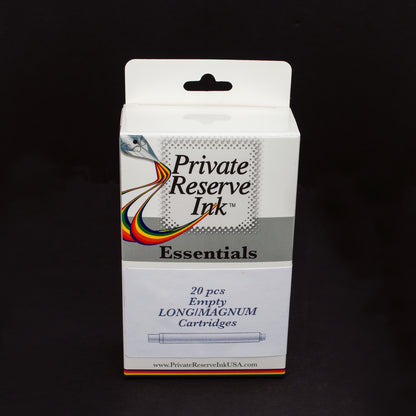 Private Reserve Ink Essentials Empty Long Magnum Cartridges 20 Pieces