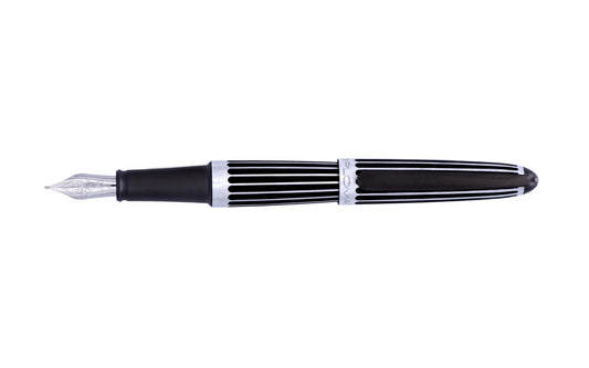 Diplomat Aero Stripes Black Fountain Pen