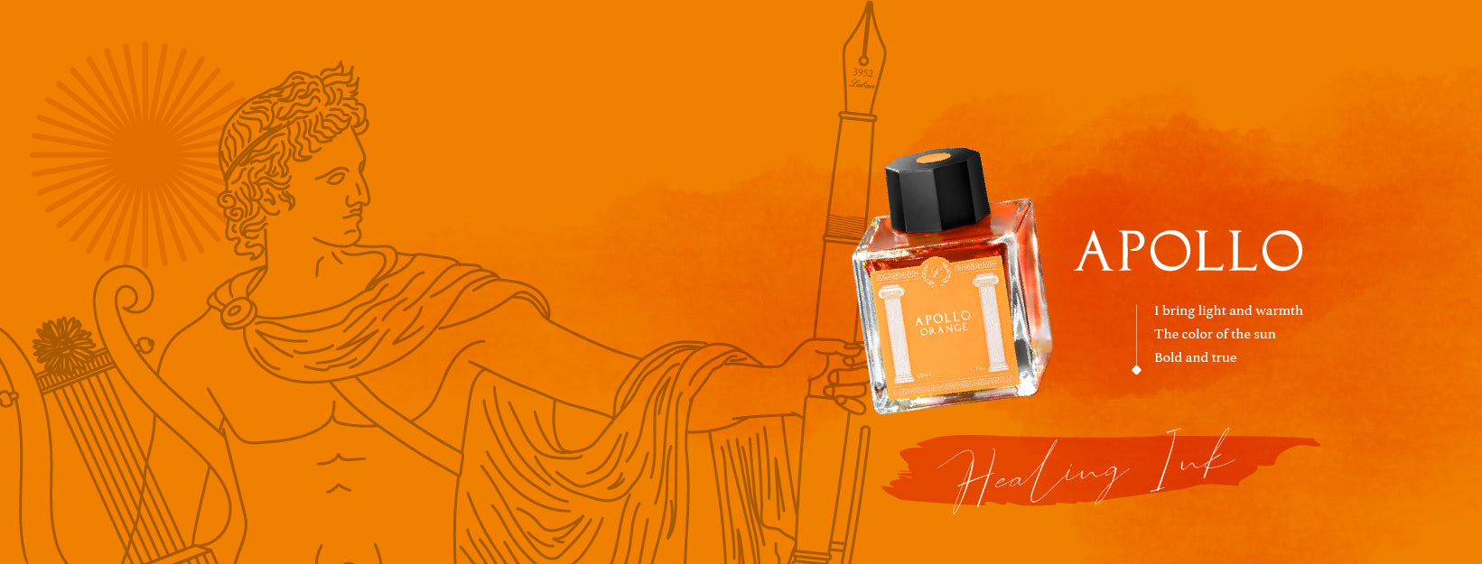 Laban Greek Mythology Apollo Orange Bottled Ink