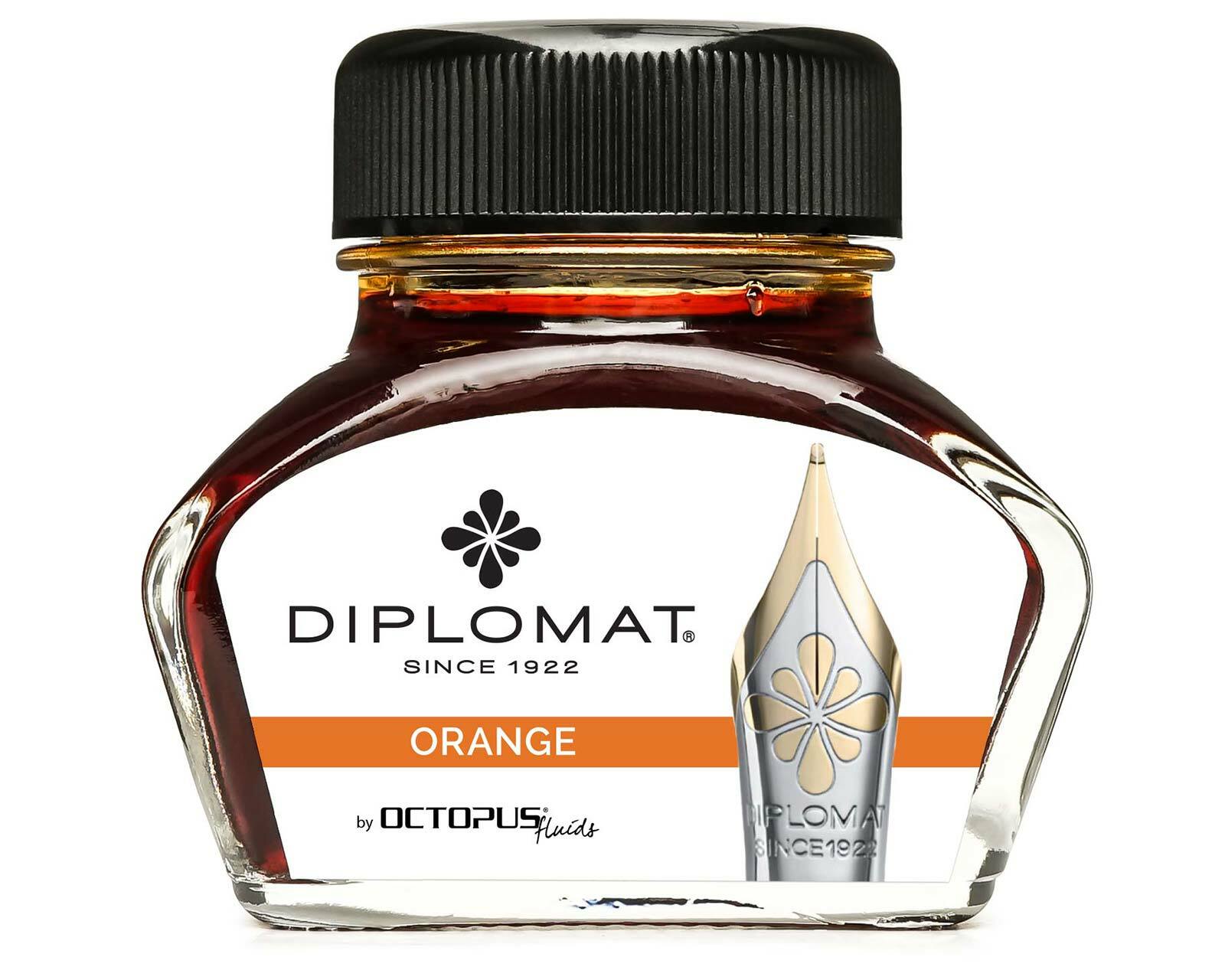 Diplomat Bottled Ink Orange 30mL