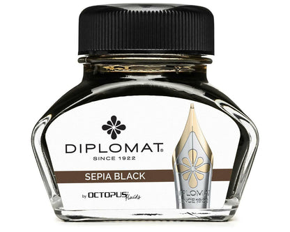 Diplomat Bottled Ink Sepia Black 30mL