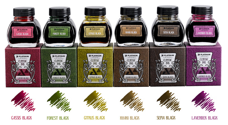 Platinum Premium Classic Bottled Ink Lavender Black