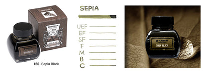 Platinum Premium Bottled Ink Sepia Black