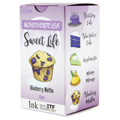 Monteverde Sweet Life Bottled Ink 30mL Blueberry Muffin