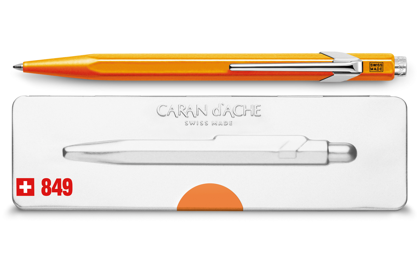 Caran d'Ache 849 Ballpoint Pen Fluorescent Orange