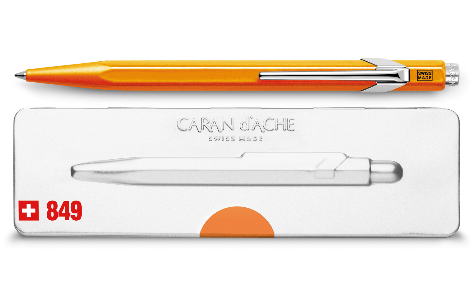 Caran d'Ache 849 Ballpoint Pen Fluorescent Orange