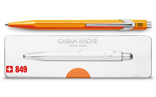 Caran d'Ache 849 Ballpoint Pen Fluorescent Orange
