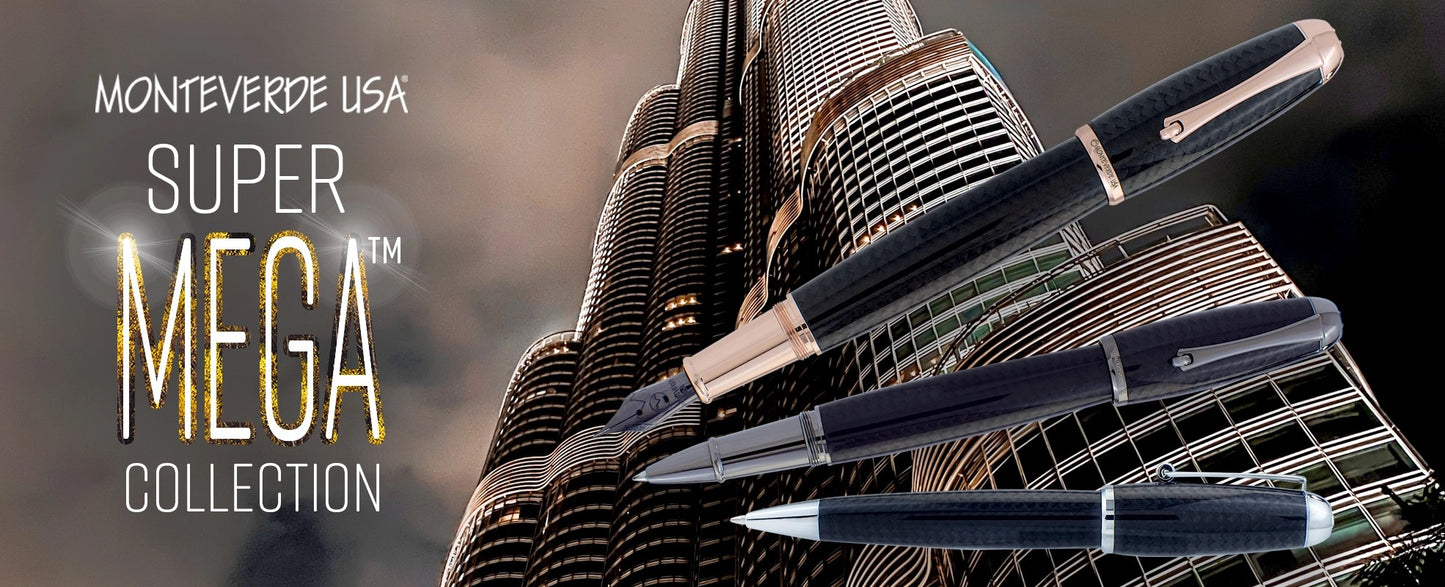 Monteverde Super Mega Carbon Fiber Gunmetal Ballpoint
