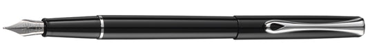 Diplomat Traveller Black Lacquer Fountain Pen
