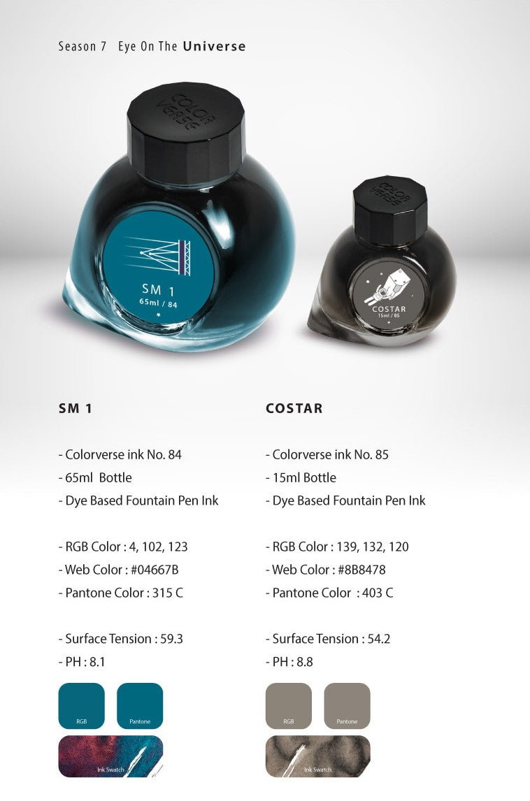 Colorverse Season 7 Eye On The Universe SM 1 & Costar Bottled Ink